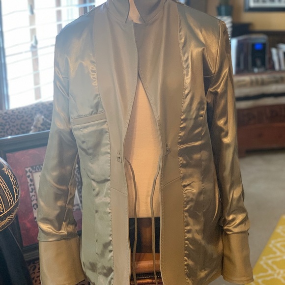 Pamela McCoy green leather jacket - Picture 3 of 4